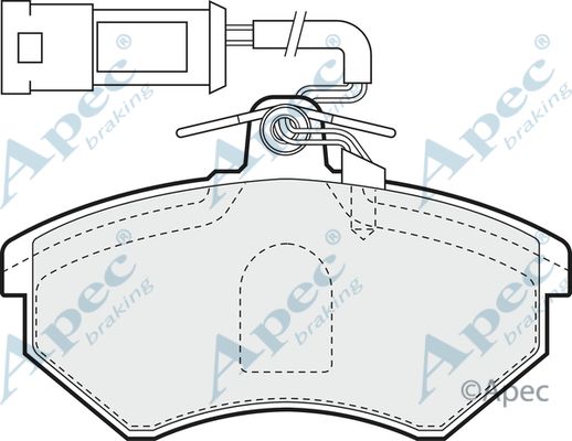 APEC BRAKING Bremžu uzliku kompl., Disku bremzes PAD708